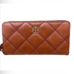 Tory Burch wallet with card holder Color Dark Whiskey 207 171544 New With Tags